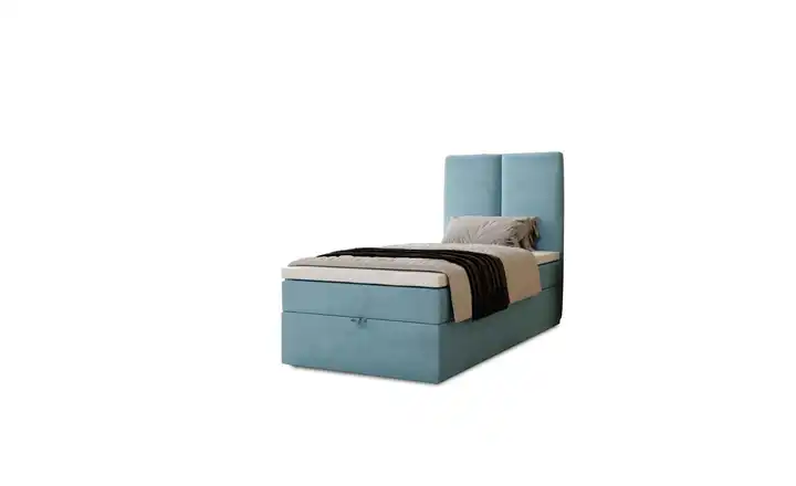 Boxbett  Malmo 203 cm 90x200 cm Blau
