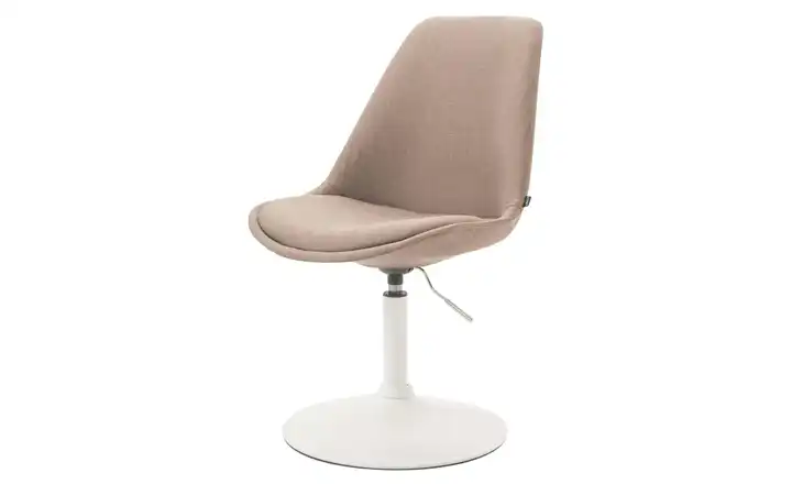 Drehstuhl drehbar Maverick Taupe, Weiß