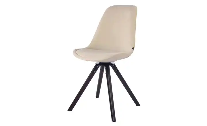 Esszimmerstuhl Maverick Creme, Walnuss