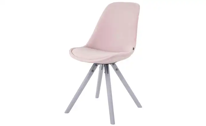 Esszimmerstuhl Toulouse Pink, Weiß