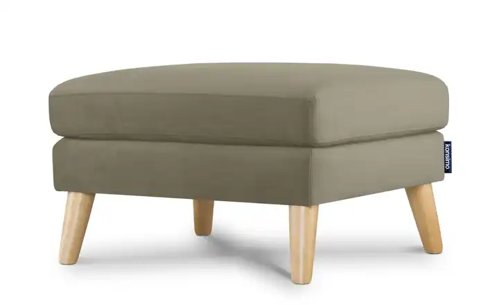 KONSIMO Hocker Tagio Beige Velours