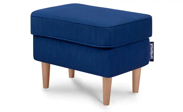 KONSIMO Hocker Stralis Marineblau Webstoff