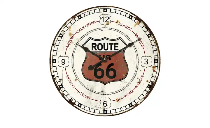  Wanduhr "Route 66" 