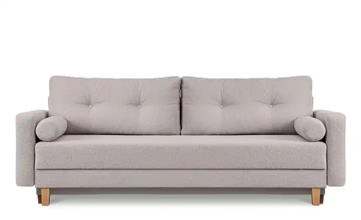 KONSIMO Einzelsofa Eriso Steingrau Boucléstoff