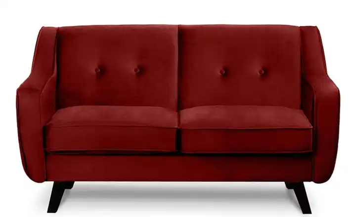 KONSIMO Einzelsofa Terso Rot Velours