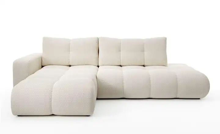 Ecksofa Sile Dunkelbeige links