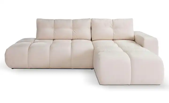 Ecksofa Sile Dunkelbeige rechts