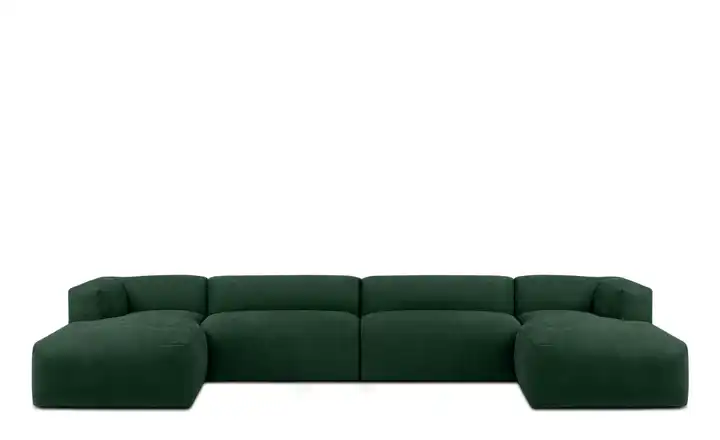 KONSIMO Wohnlandschaft Buffo Marineblau Webstoff
