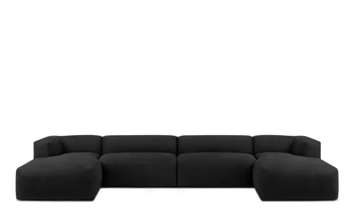 KONSIMO Wohnlandschaft Buffo Graphit Webstoff