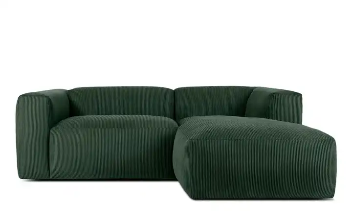 KONSIMO Ecksofa Buffo 225 cm Dunkelgrün rechts 4