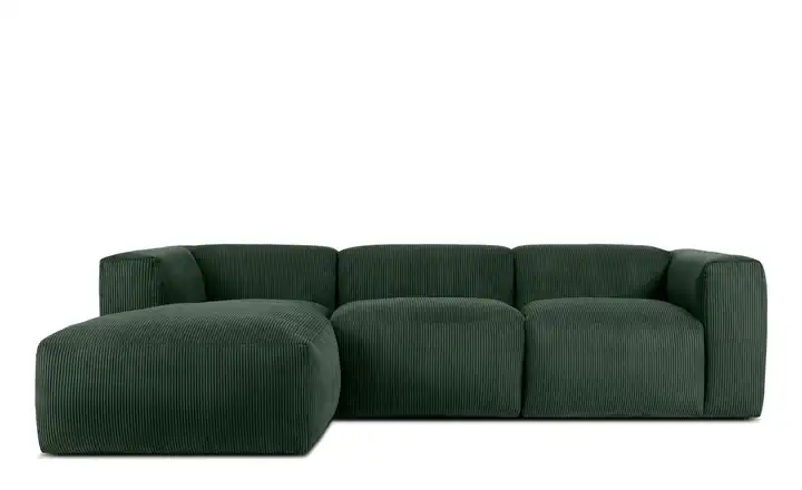 KONSIMO Ecksofa Buffo 285 cm Dunkelgrün links 5