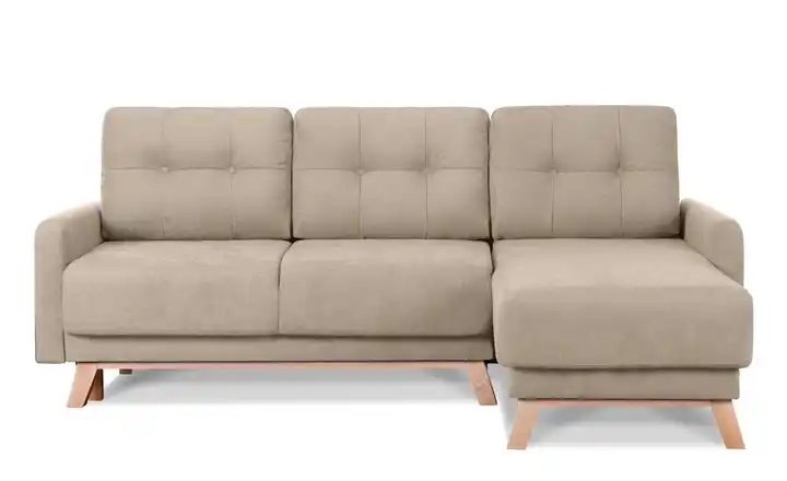 KONSIMO Ecksofa Visna Beige rechts