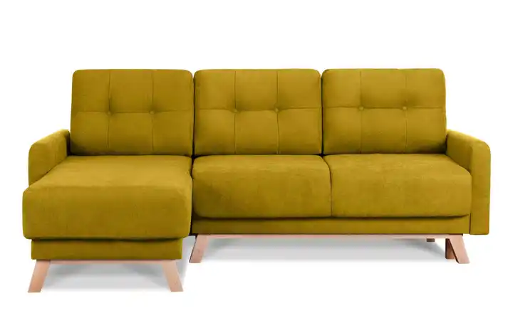 KONSIMO Ecksofa Visna Gelb links