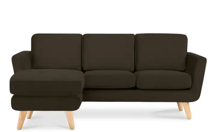 KONSIMO Ecksofa Tagio Haselnussbraun links