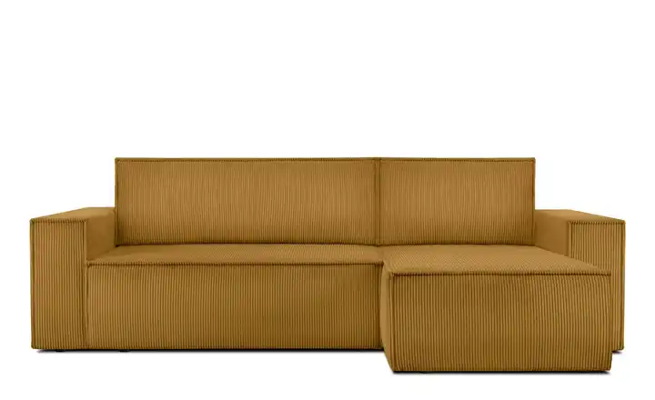 KONSIMO Ecksofa Napi Breite Armlehnen 262 cm Gelb