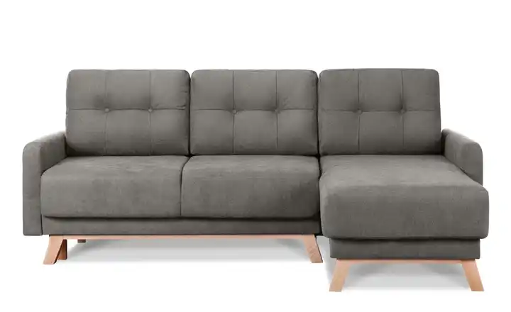 KONSIMO Ecksofa Visna Grau rechts