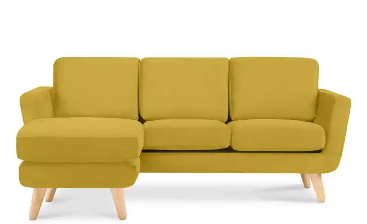 KONSIMO Ecksofa Tagio Gelb links