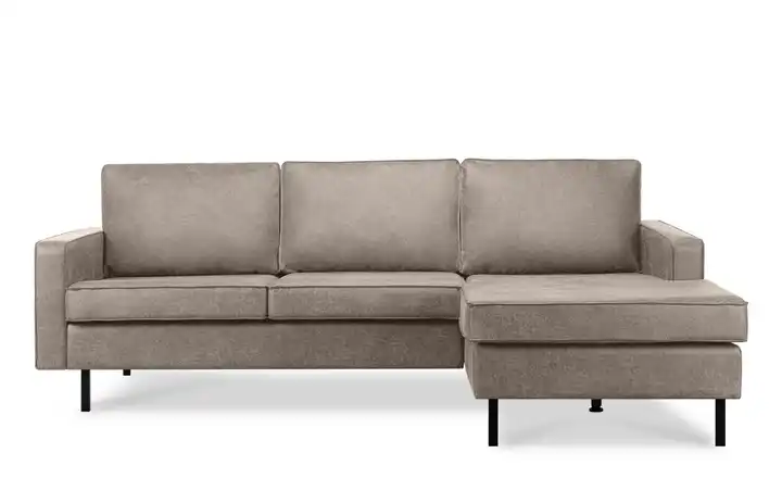 KONSIMO Ecksofa Invia Hellgrau rechts