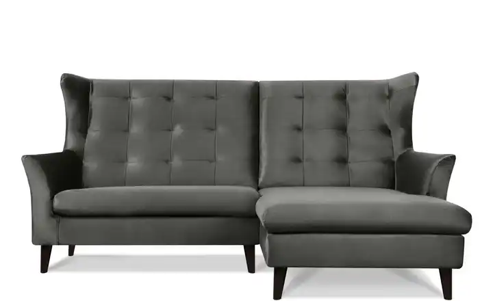 KONSIMO Ecksofa Salis Grau rechts