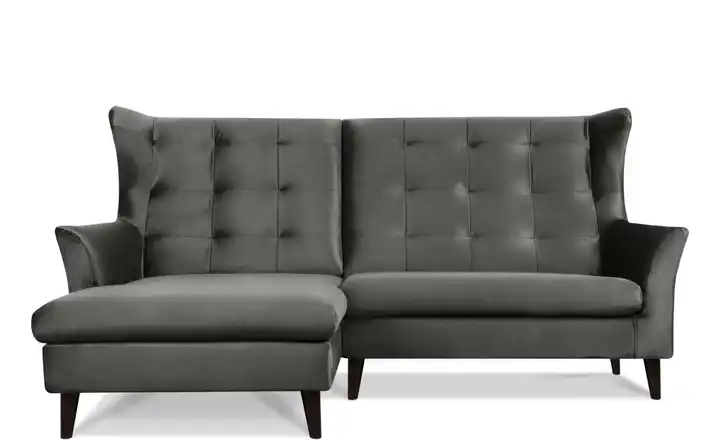 KONSIMO Ecksofa Salis Grau links