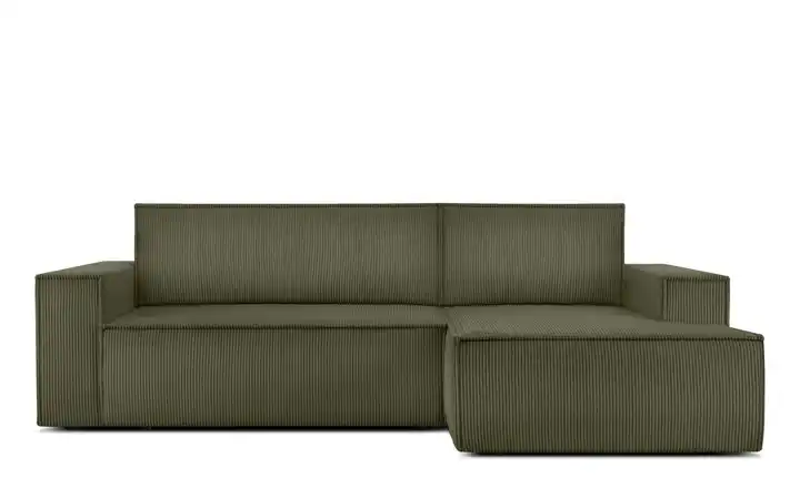 KONSIMO Ecksofa Napi Olivgrün rechts