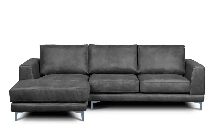 KONSIMO Ecksofa Holco Dunkelgrau links