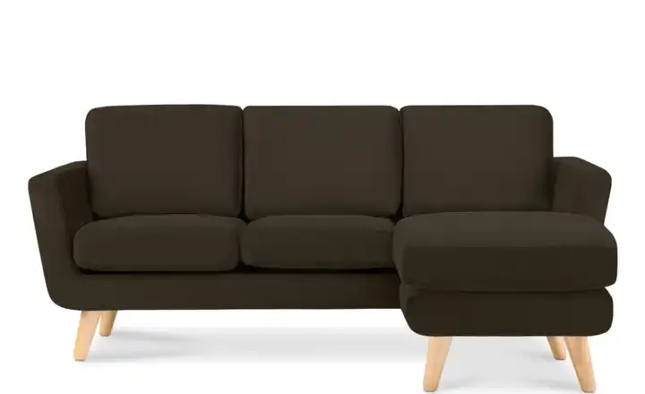 KONSIMO Ecksofa Tagio Haselnussbraun rechts