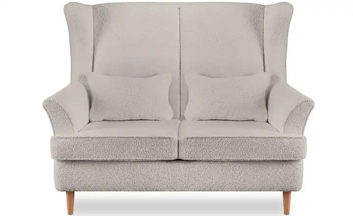 KONSIMO Einzelsofa Stralis Boucléstoff Ecru
