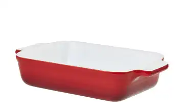 KHG Auflaufform Rot / Weiß 22,2 cm
