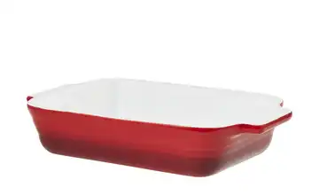 KHG Auflaufform Rot / Weiß 26,7 cm