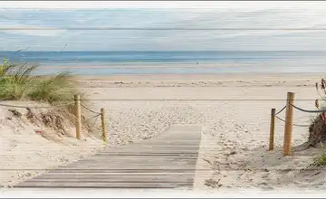  Kunstleinwand 80x30 cm  "Sea Harmony"