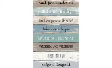  Kunstleinwand 30x80 cm  "Colourful Rules I"