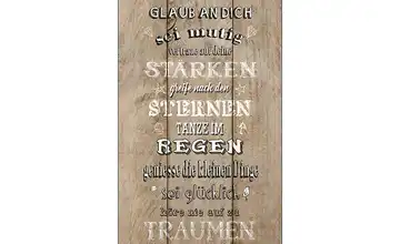  Kunstleinwand 30x80 cm  "Colourful Rules II"