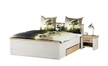 Bett mit 2 Nachtkommoden Luca