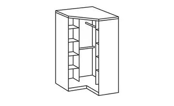 Eck-Kleiderschrank Cariba