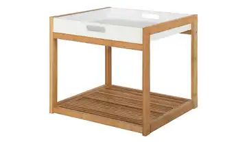 Bambus-Beistelltisch mit Tablett
