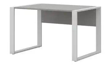 Schreibtisch Kasai 120x80 cm Beton (Nachbildung) / Weiß