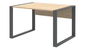 Schreibtisch Kasai 120x80 cm Hickory Eiche (Nachbildung) / Anthrazit