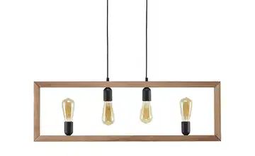 Pendelleuchte, 4-flammig, Holz