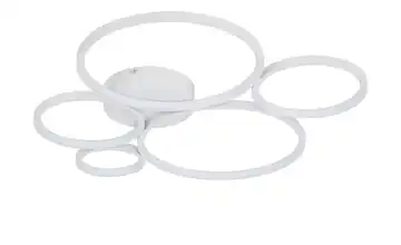 Trio LED-Deckenleuchte, Kreise, weiß  Rondo