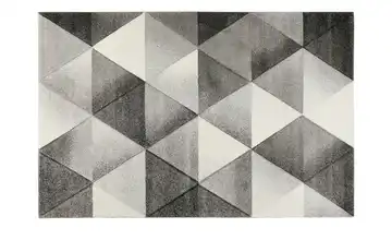 Kurzflorteppich 133x200 cm Grau