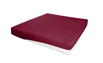 como Jersey-Elasthan Boxspringbetttuch Bordeaux 150 cm