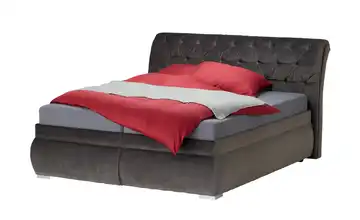 Polsterdoppelbett Debbie Grau