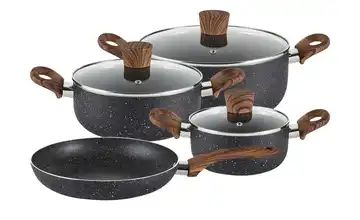 Stolze Topfset, 7-teilig Stone Wood Black