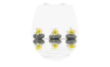WC Sitz Stones with Flowers