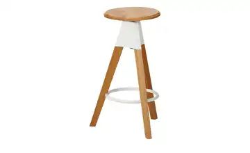 Barhocker verstellbar Eichenholz