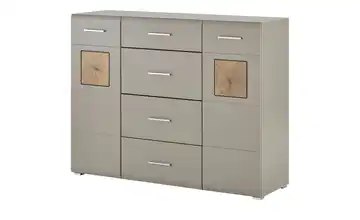 Kommode Fun Plus 140 cm Basaltgrau, holzfarben
