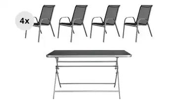 Garten Sitzgruppe, 5-teilig Delfi