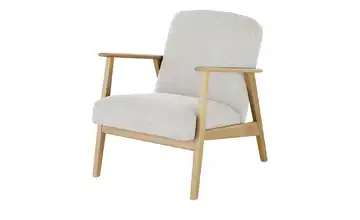 Sessel Rada Webstoff grob Silbergrau