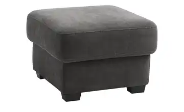 Hocker Lisa de Luxe Mikrofaser Schwarz